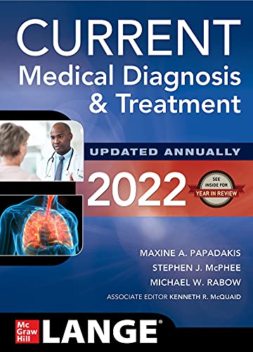 current medical diagnosis and treatment 2022 original pdf from publisher 63a0e26e6e316 | Medical Books & CME Courses